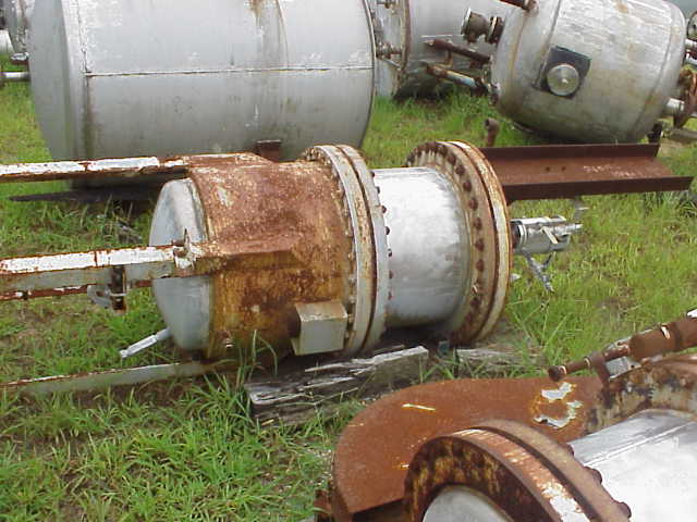 Qty (2) each: 75 Gallon 316 Stainless Steel Reactor. No drive for Agitator.